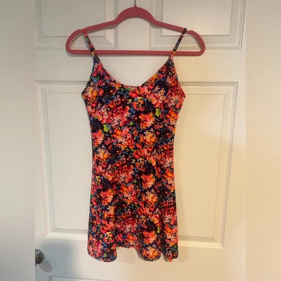 Floral Multicolor Spaghetti Strap Dress - Picture 1 of 2